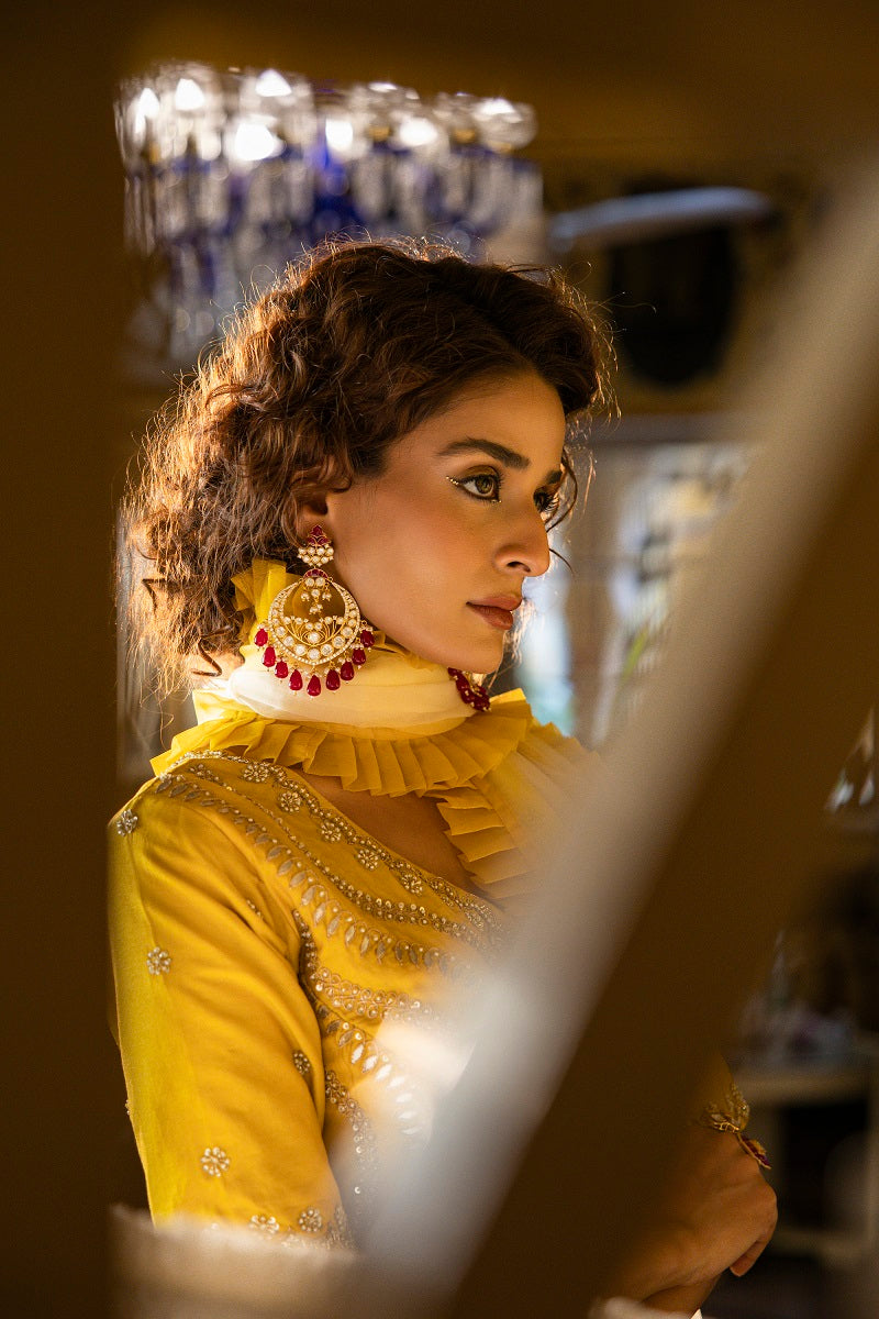 Fiery Charm 925 Sterling Silver Chandbali Earrings For Women