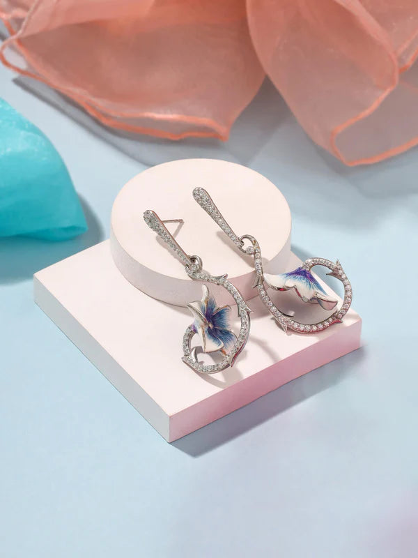 Color Me Pretty 925 Sterling Silver Stud Earrings For Women