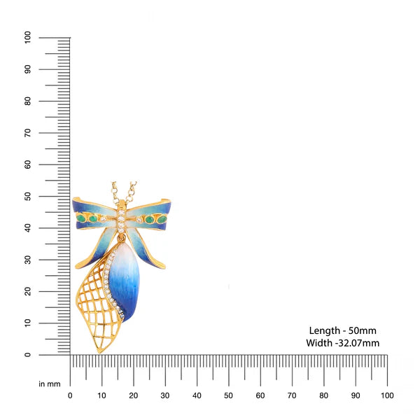 Color Me Pretty and Emerald 925 Sterling Silver Pendant For Women