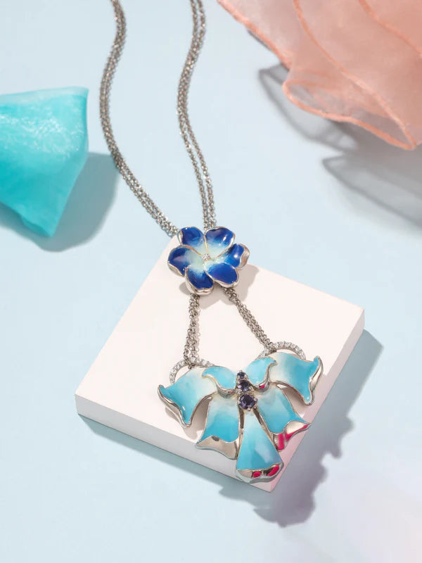 Color Me Pretty Iolite 925 Sterling Silver Pendant For Women