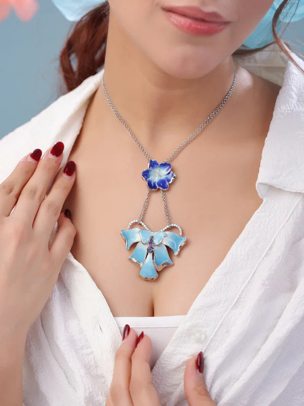 Color Me Pretty Iolite 925 Sterling Silver Pendant For Women