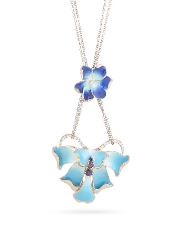 Color Me Pretty Iolite 925 Sterling Silver Pendant For Women