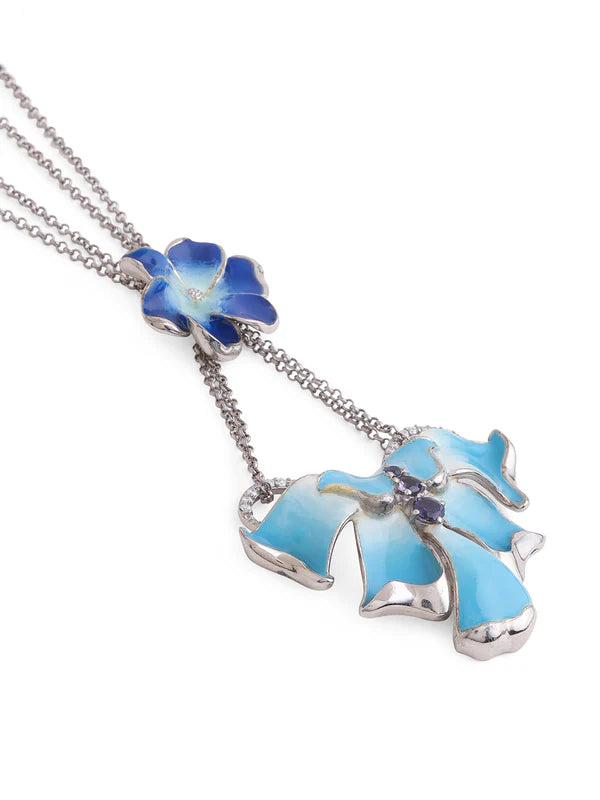 Color Me Pretty Iolite 925 Sterling Silver Pendant For Women