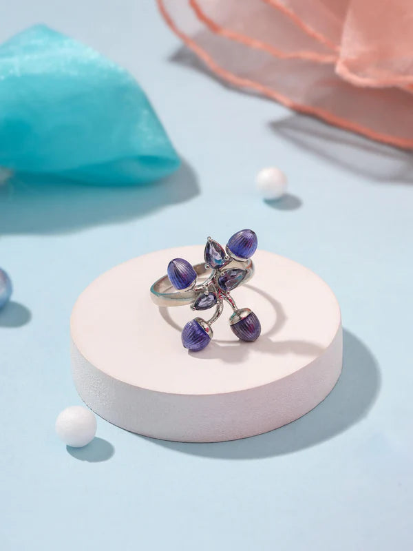Color Me Pretty and Iolite 925 Sterling Silver Ring For Women