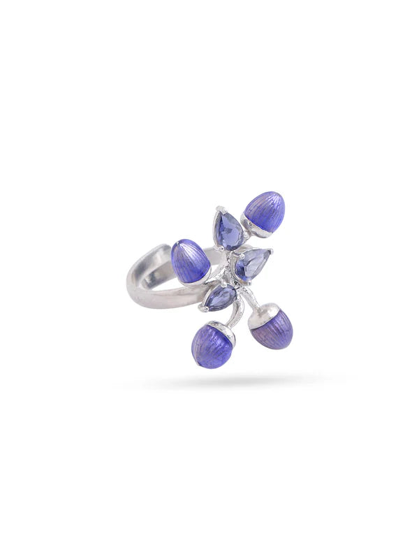 Color Me Pretty and Iolite 925 Sterling Silver Ring For Women