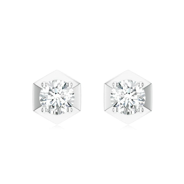 Geometric Moissanite 925 Sterling Silver Earrings For WomenGeometric Moissanite 925 Sterling Silver Earrings For Women