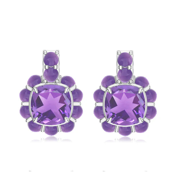 Classic Moissanite 925 Sterling Silver Earrings For Women