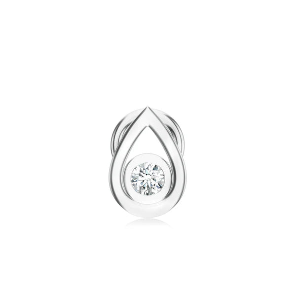 Elegant Moissanite 925 Sterling Silver Nose Pin For Women