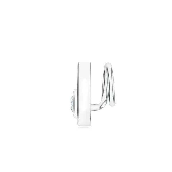 Elegant Moissanite 925 Sterling Silver Nose Pin For Women