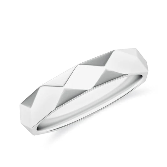 Classic Diamond-Cut Moissanite 925 Sterling Silver Ring For Women