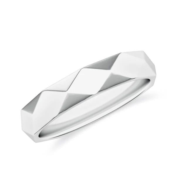 Classic Diamond-Cut Moissanite 925 Sterling Silver Ring For Women