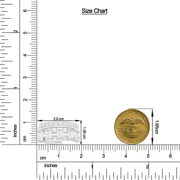 Classic Moissanite Stackable 925 Sterling Silver Ring For Women