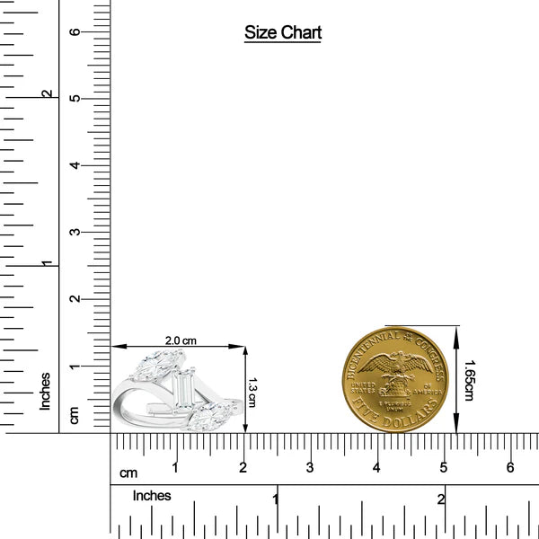 Moissanite Shapes 925 Sterling Silver Adjustable Ring For Women