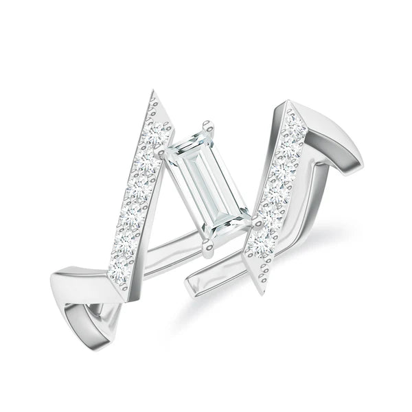 Abstract Rhodolite Garnet 925 Sterling Silver Adjustable Ring For Women