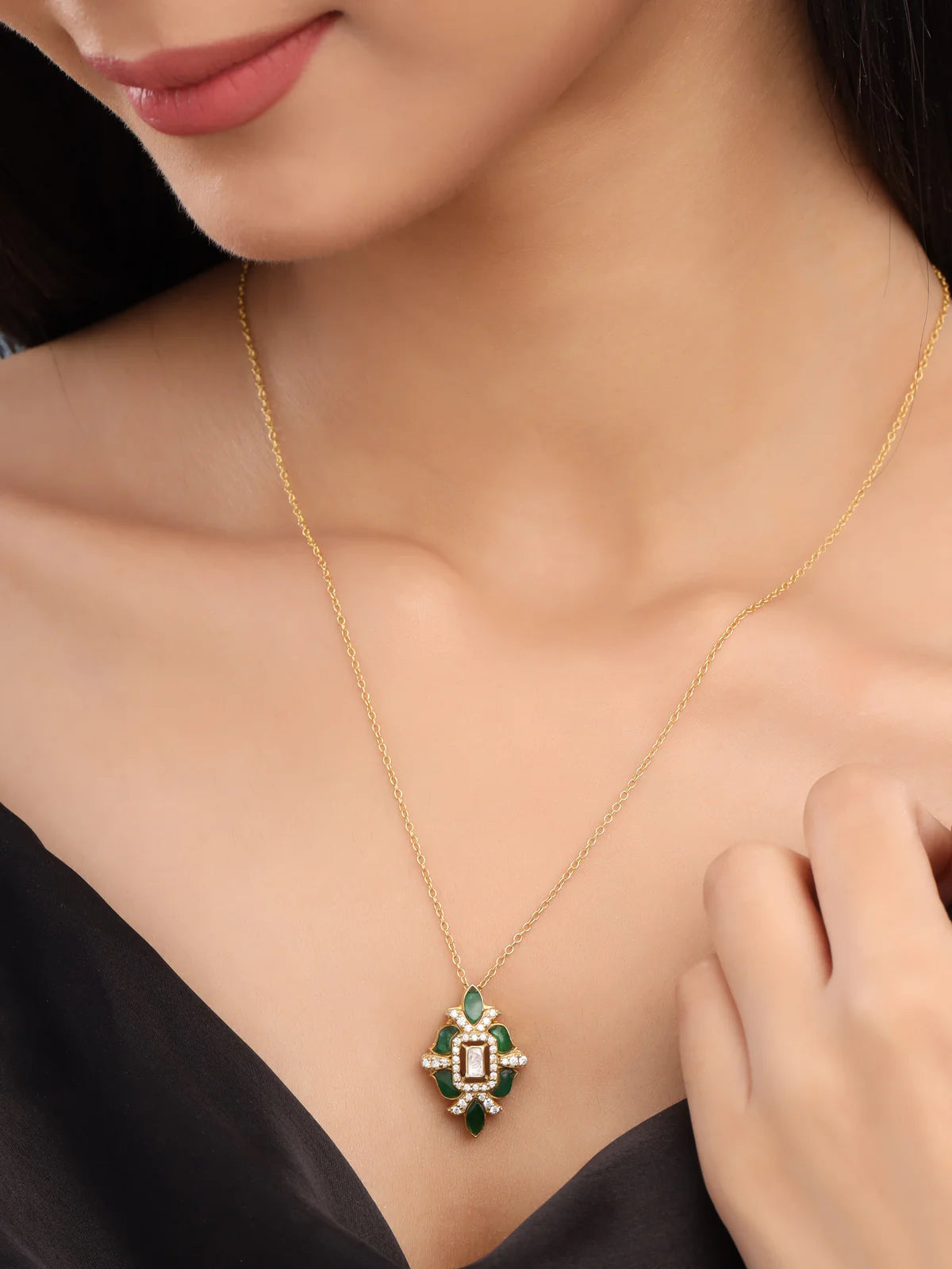 Moissanite 925 Sterling Silver Pendant For Women