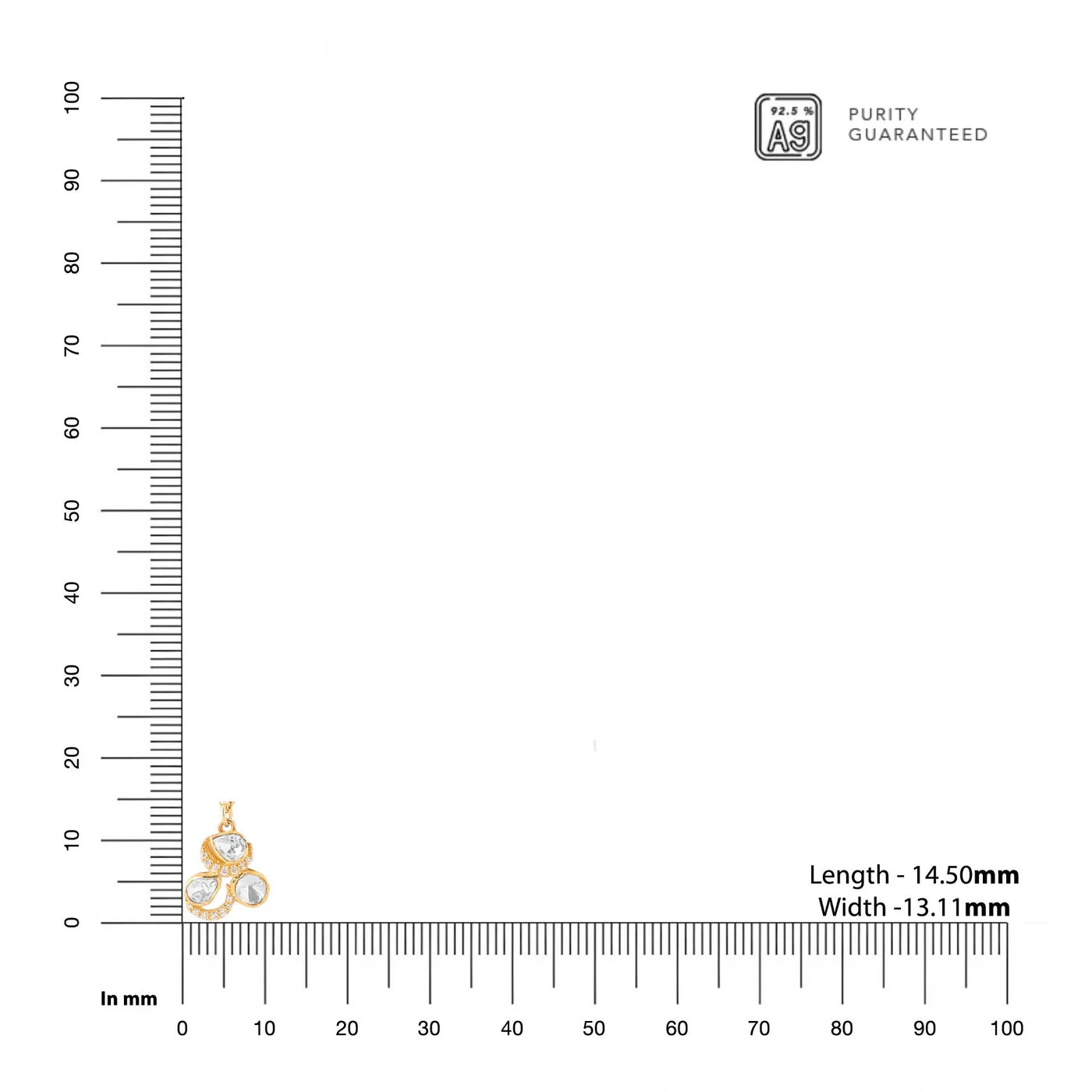 Elegant Mughal-Inspired Crystal & Pearl 925 Sterling Silver Pendant For Women