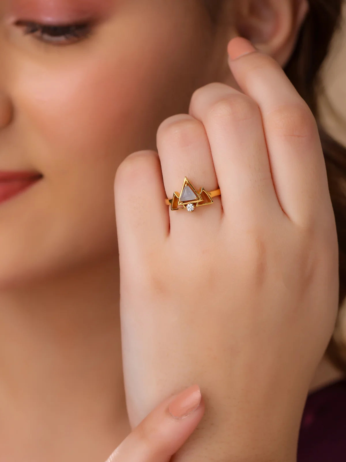 Elegant Mughal Majesty Gold Bridal 925 Sterling Silver Pendant For Women