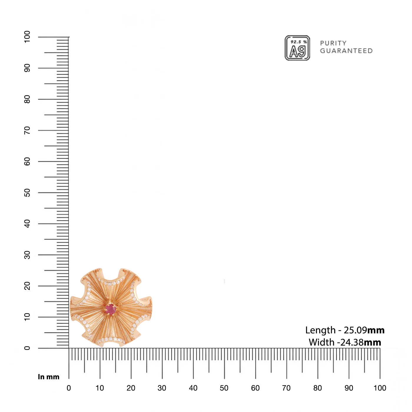 Bella Frilluxe Stoned 925 Sterling Silver Stud Earrings For Women