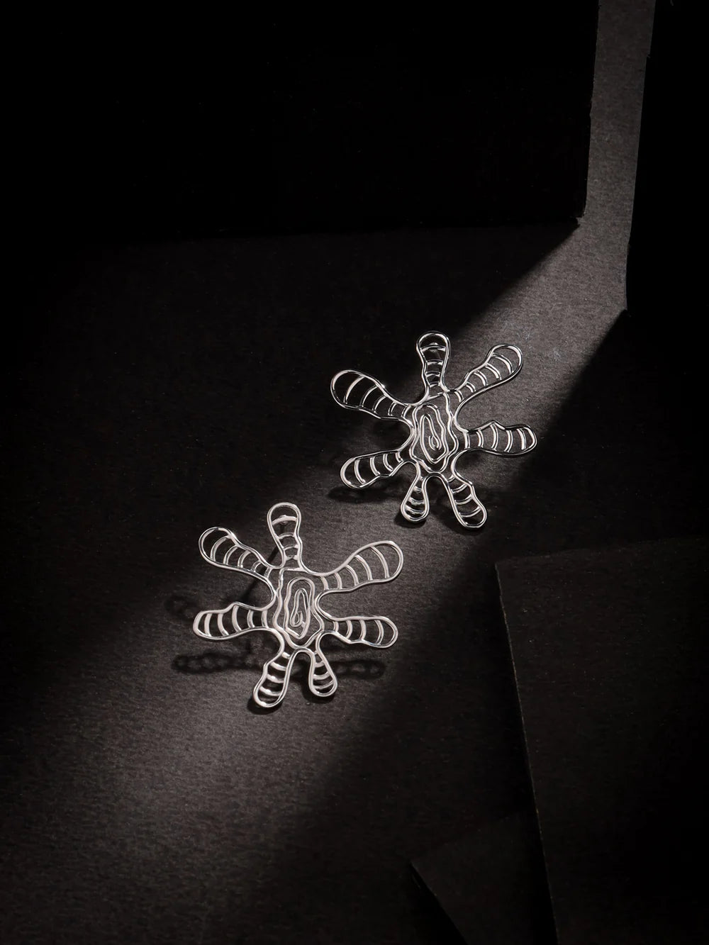 Lumina Rhodium Plated Nature 925 Sterling Silver Earrings For Women