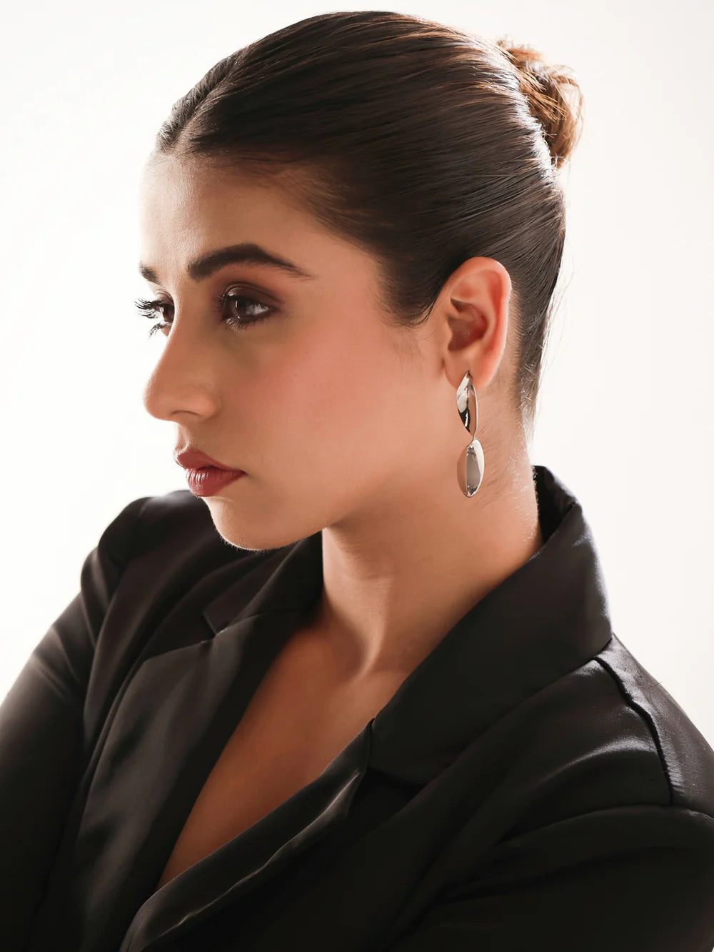 Lumina Rhodium Natural 925 Sterling Silver Earrings For Women