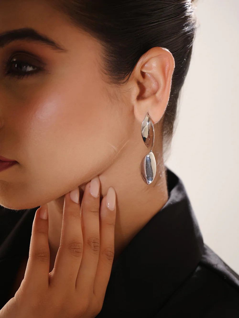 Lumina Rhodium Natural 925 Sterling Silver Earrings For Women