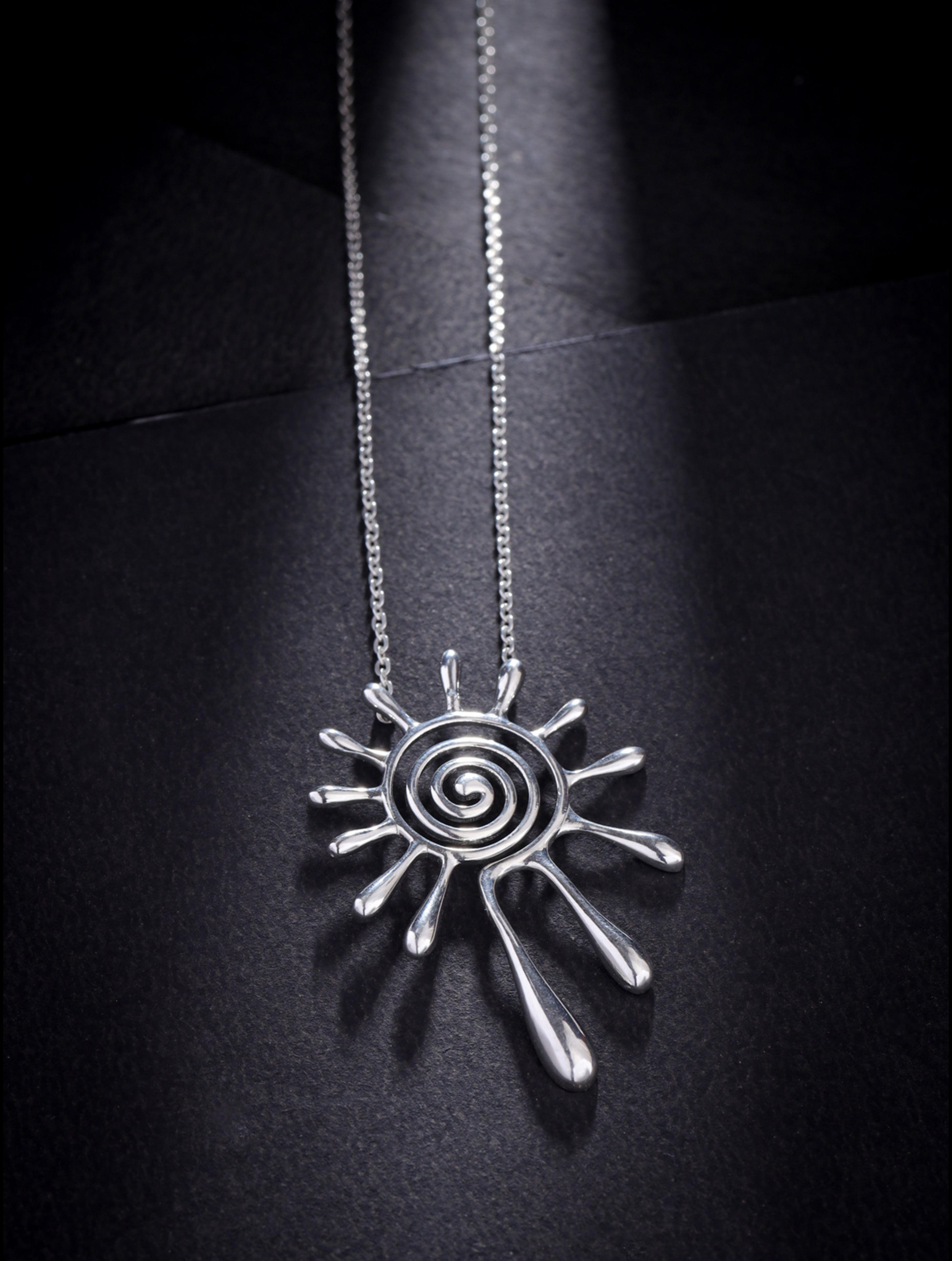 Lumina 925 Silver Modern Flower 925 Sterling Silver Pendant For Women