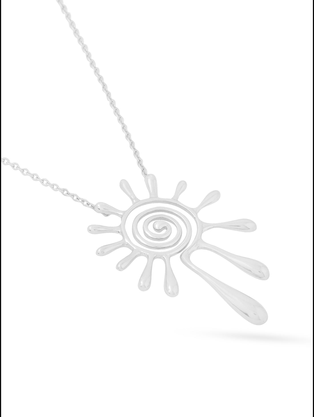Lumina 925 Silver Modern Flower 925 Sterling Silver Pendant For Women