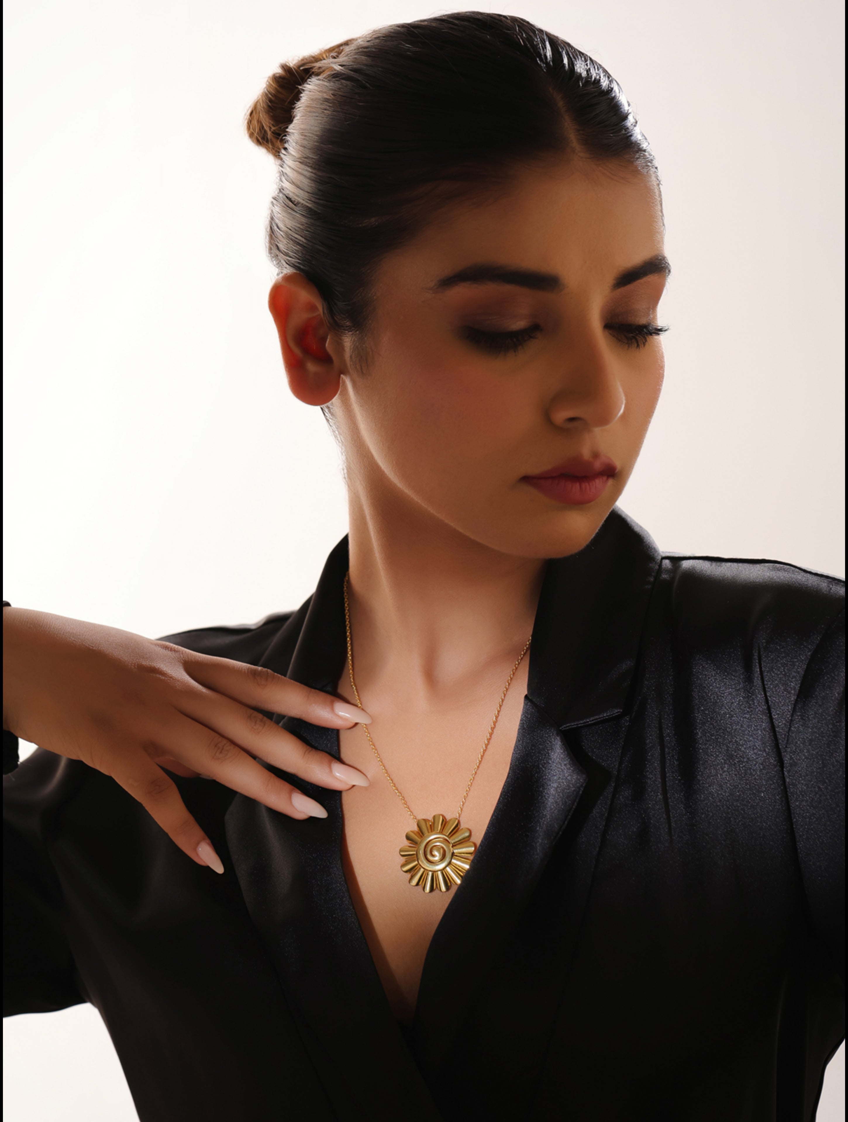 Lumina 24K Gold Plated Blossom 925 Sterling Silver Pendant For Women