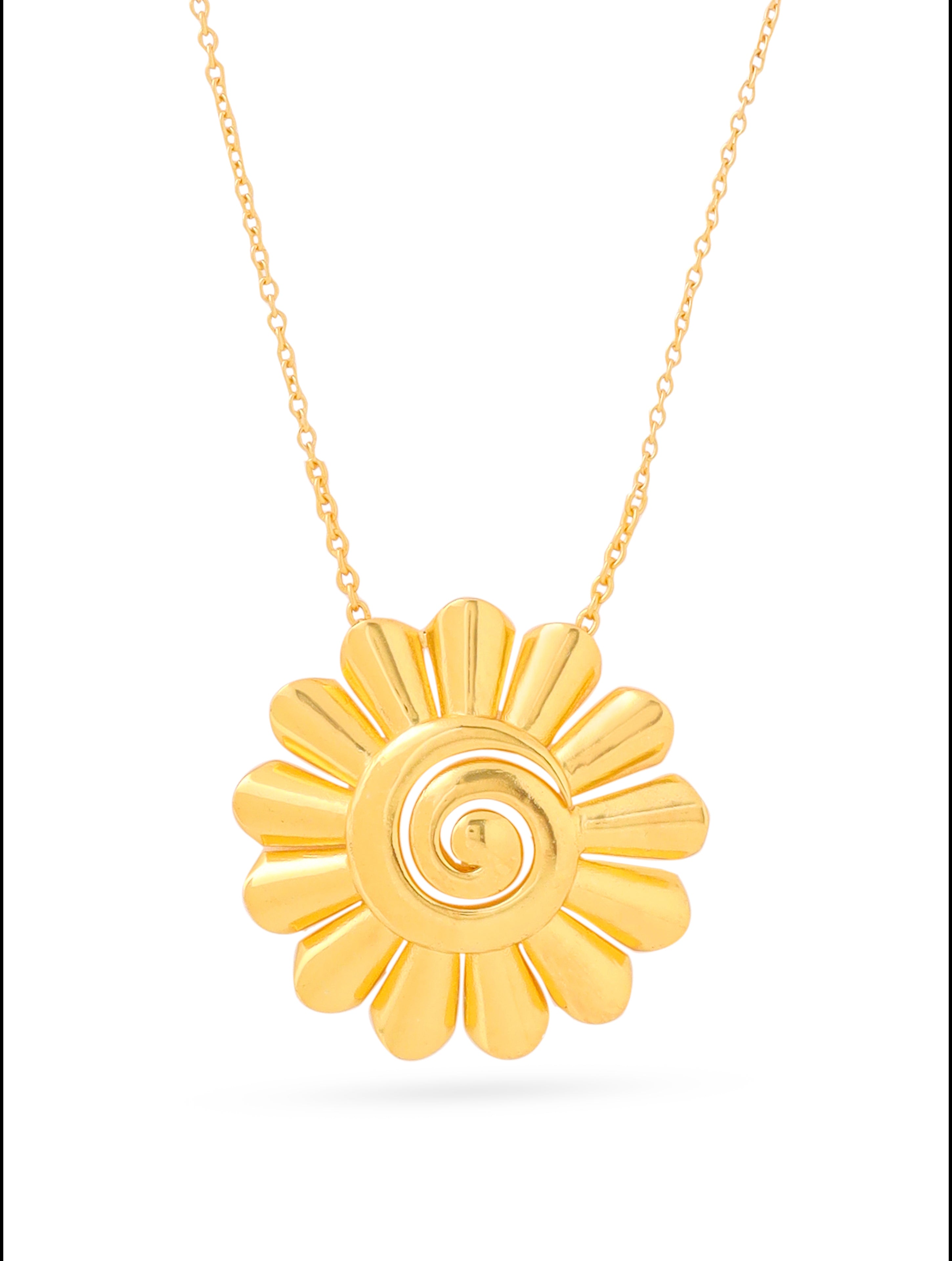 Lumina 24K Gold Plated Blossom 925 Sterling Silver Pendant For Women