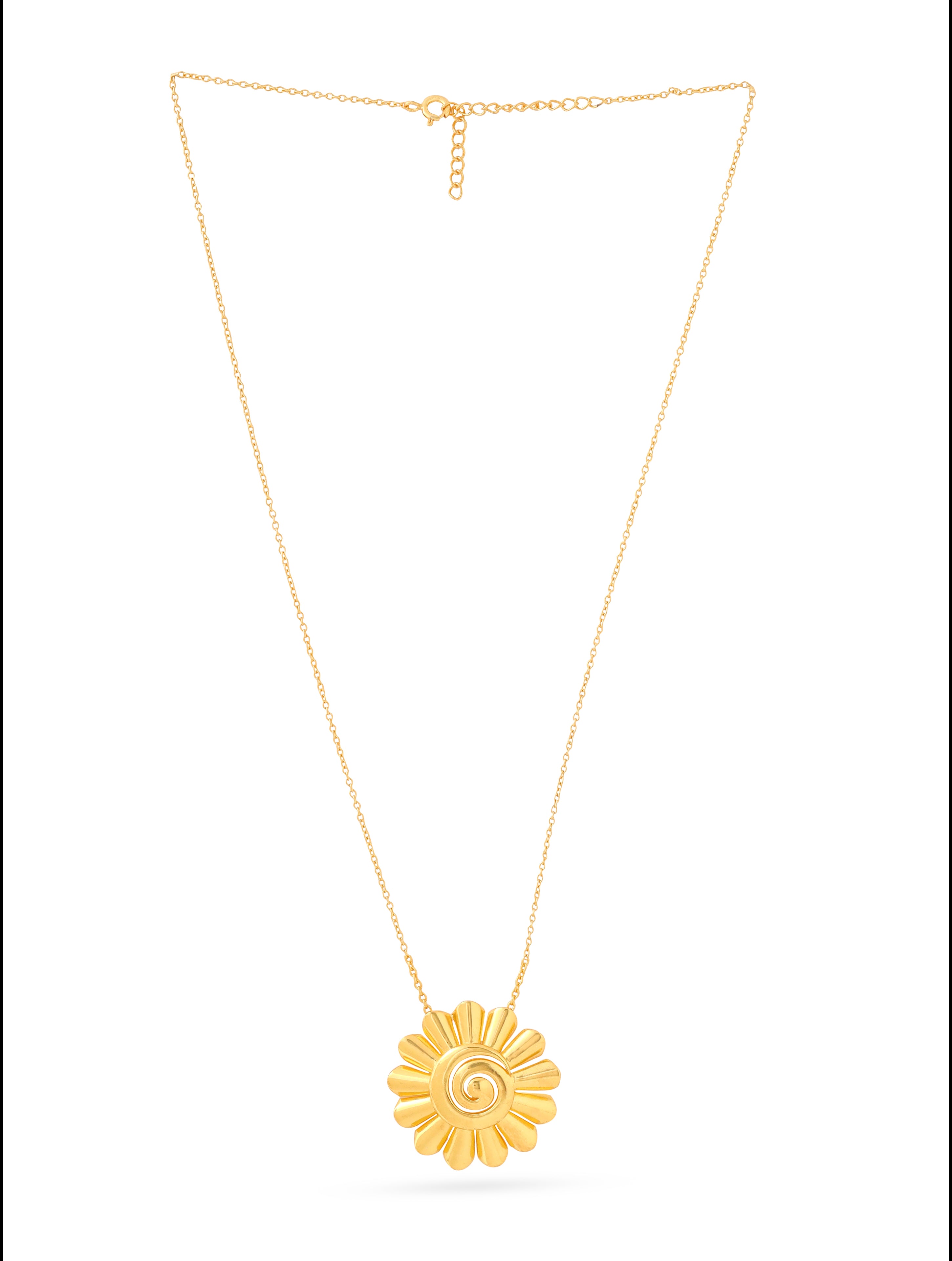 Lumina 24K Gold Plated Blossom 925 Sterling Silver Pendant For Women