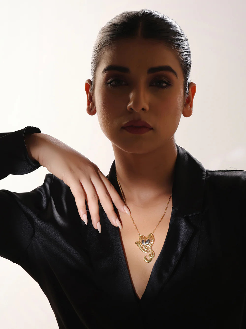 Lumina 24K Gold Plated Musical Signs 925 Sterling Silver Pendant For Women