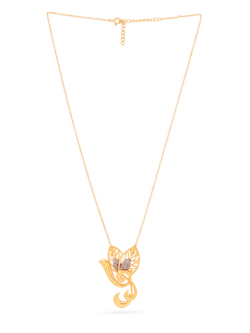 Lumina 24K Gold Plated Musical Signs 925 Sterling Silver Pendant For Women