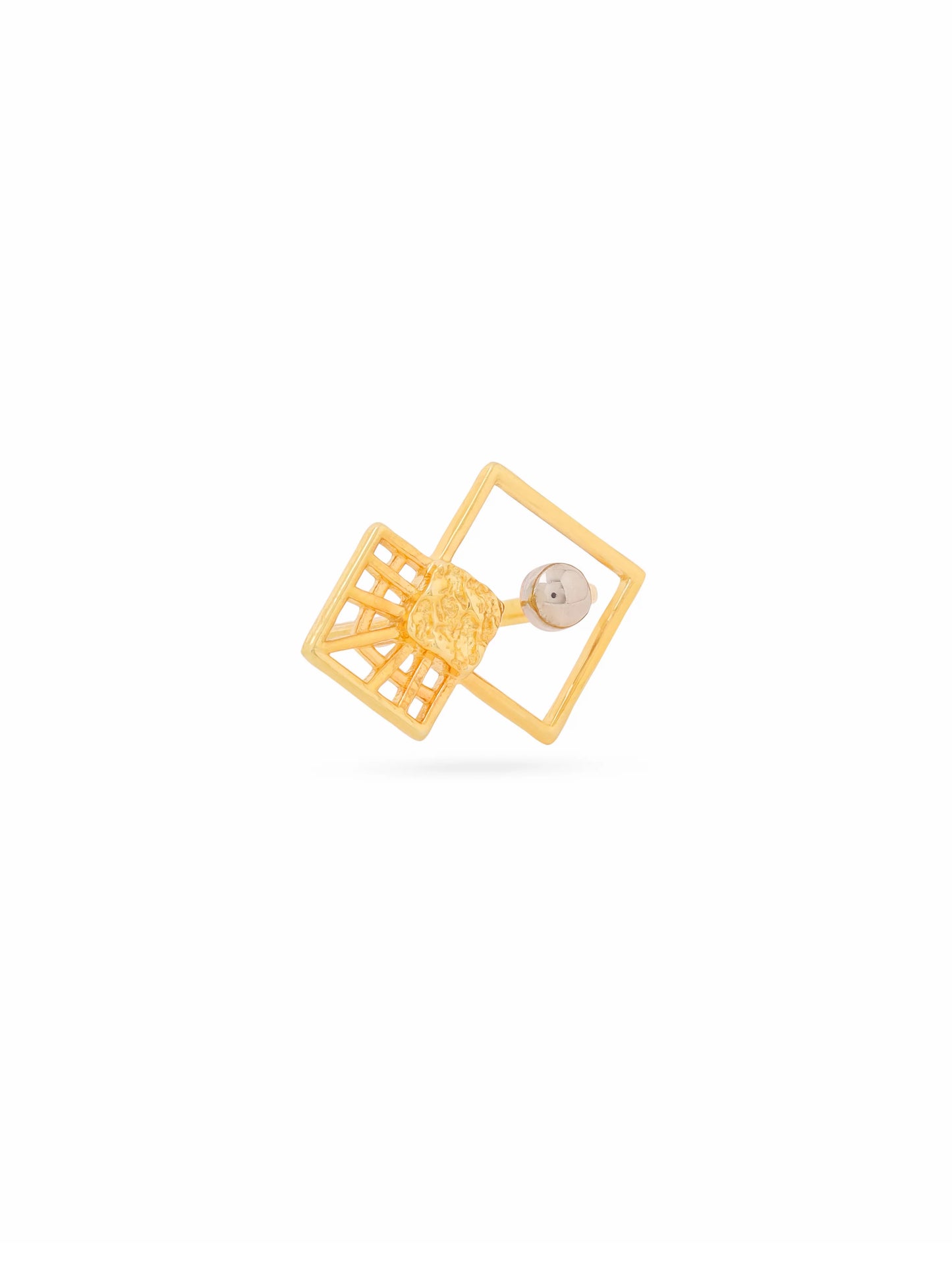 24K Gold Plated Geometric Lumina Collection Ring