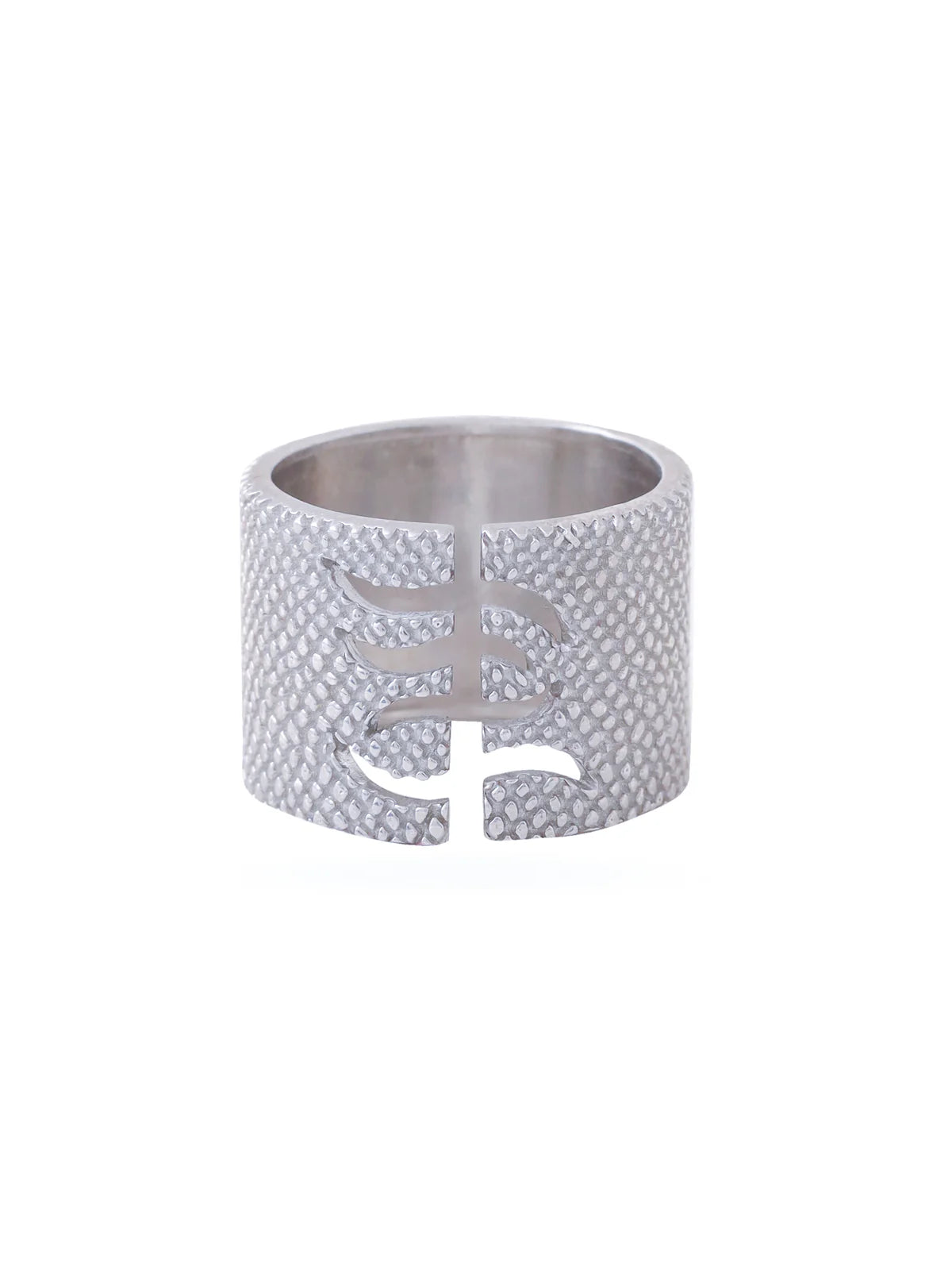 Rhodium Abstract Motif Lumina 925 Sterling Silver Ring For Women