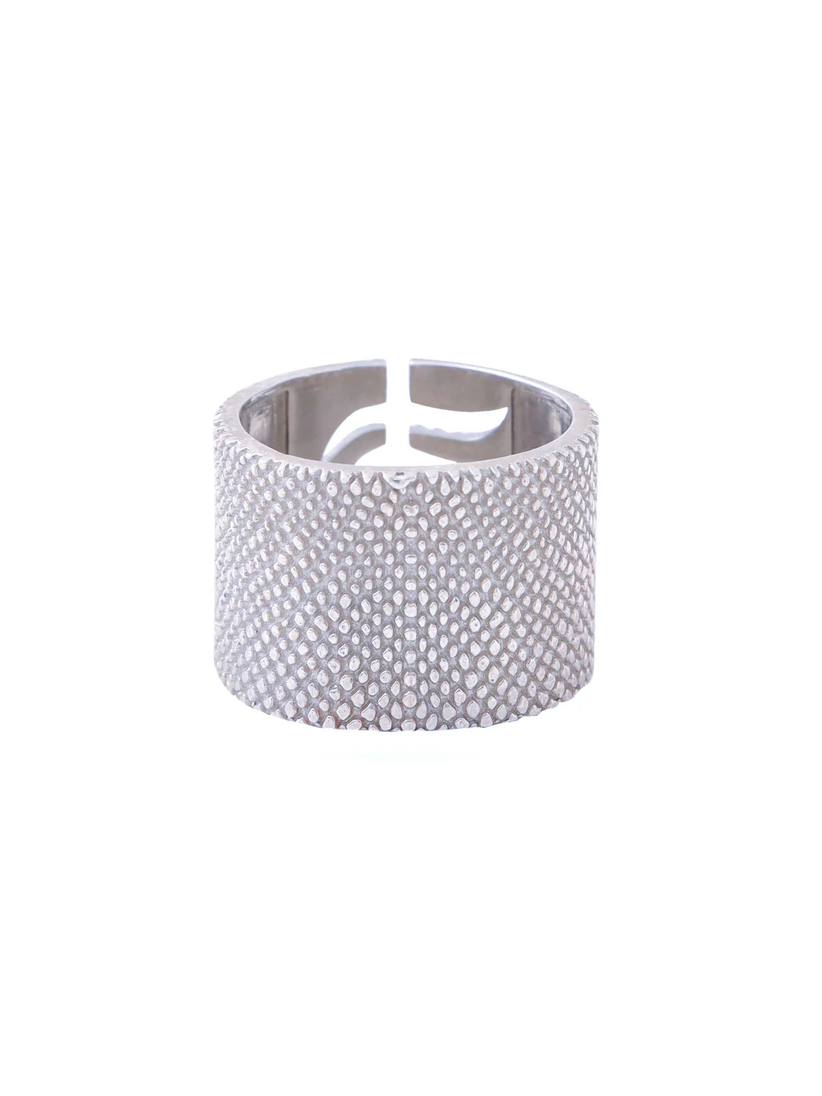 Rhodium Abstract Motif Lumina 925 Sterling Silver Ring For Women
