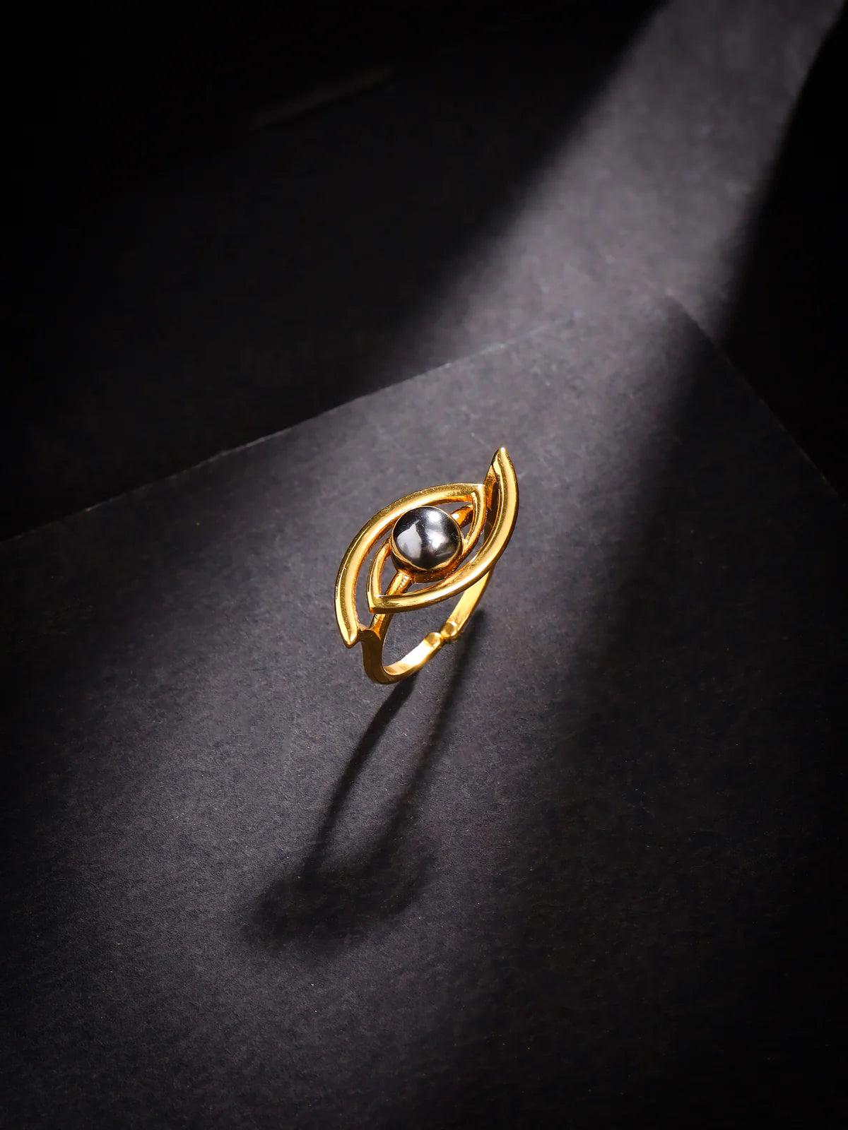 24K Gold Plated Evil Eye Lumina Collection Ring