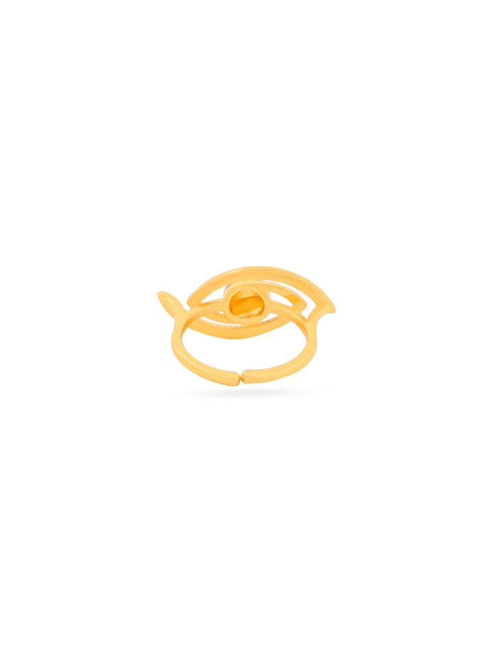 24K Gold Plated Evil Eye Lumina Collection Ring