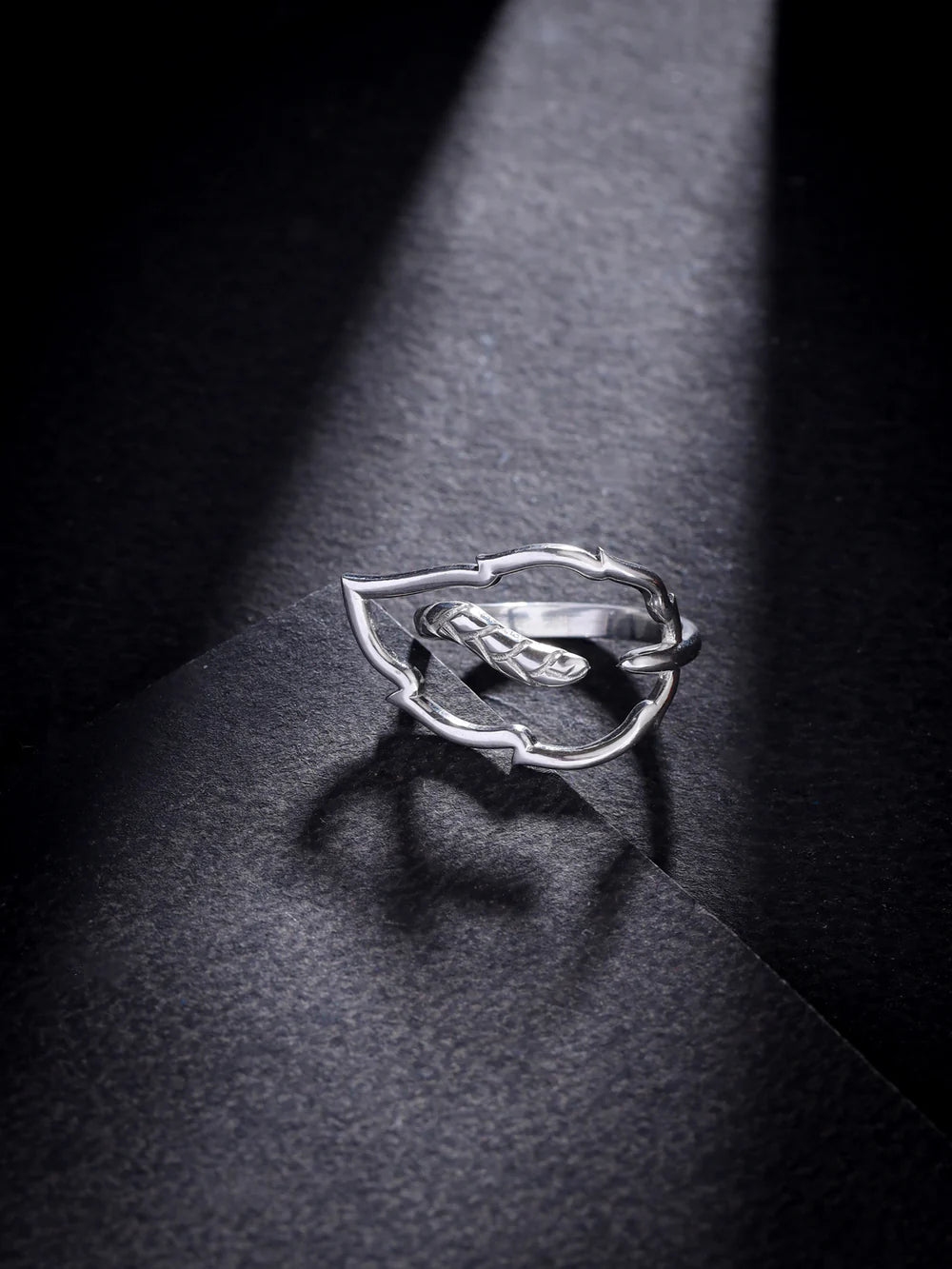 Rhodium Modern Style Lumina 925 Sterling Silver Ring For Women