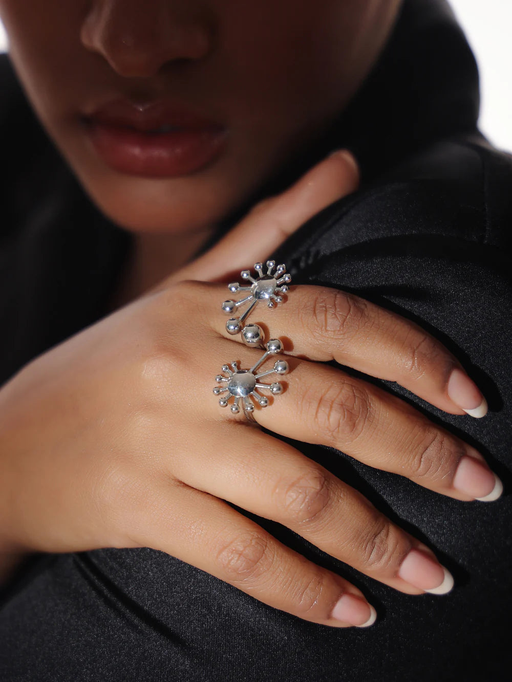 Rhodium Natural Lumina 925 Sterling Silver Ring For Women