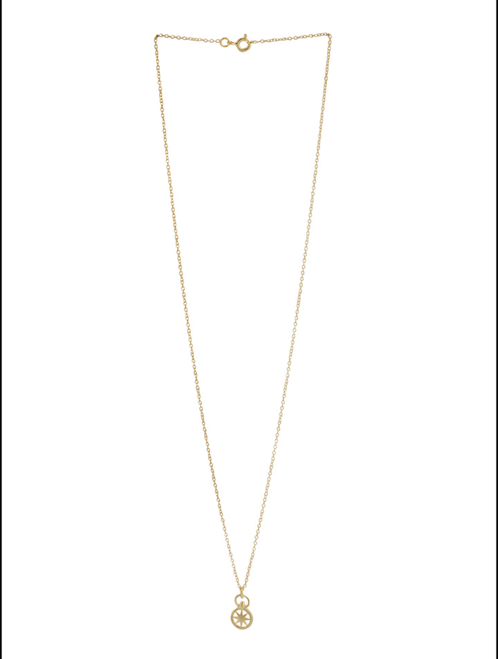 24K Gold Plating Northern Star Good Luck Charm 925 Sterling Silver Pendant For Women