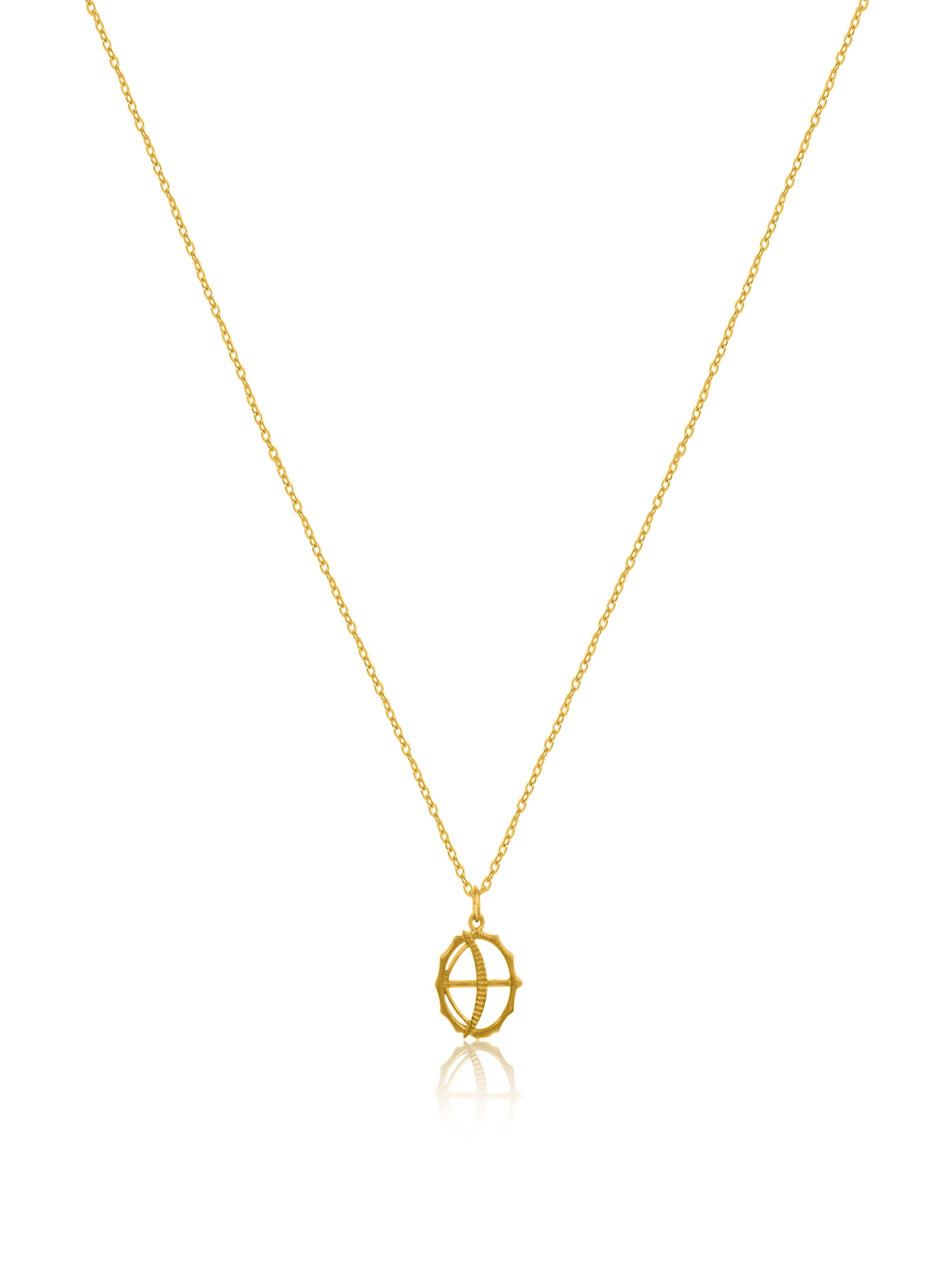 Gold Plated Silver Chain with Bow and Arrow Good Luck Charm 925 Sterling Silver Pendant For Women