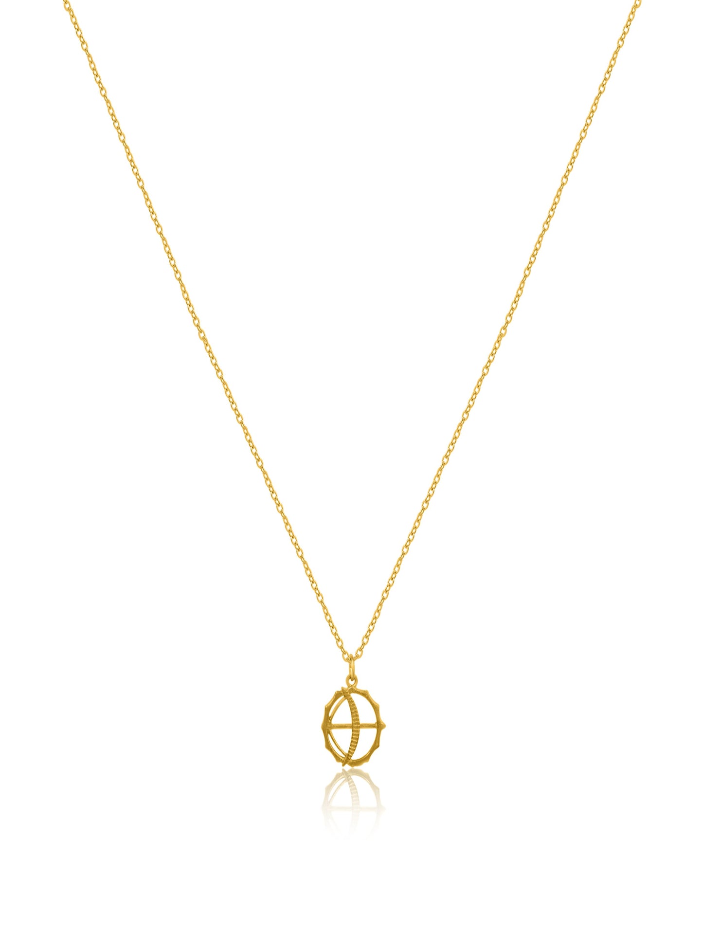 Gold Plated Silver Chain with Bow and Arrow Good Luck Charm 925 Sterling Silver Pendant For Women