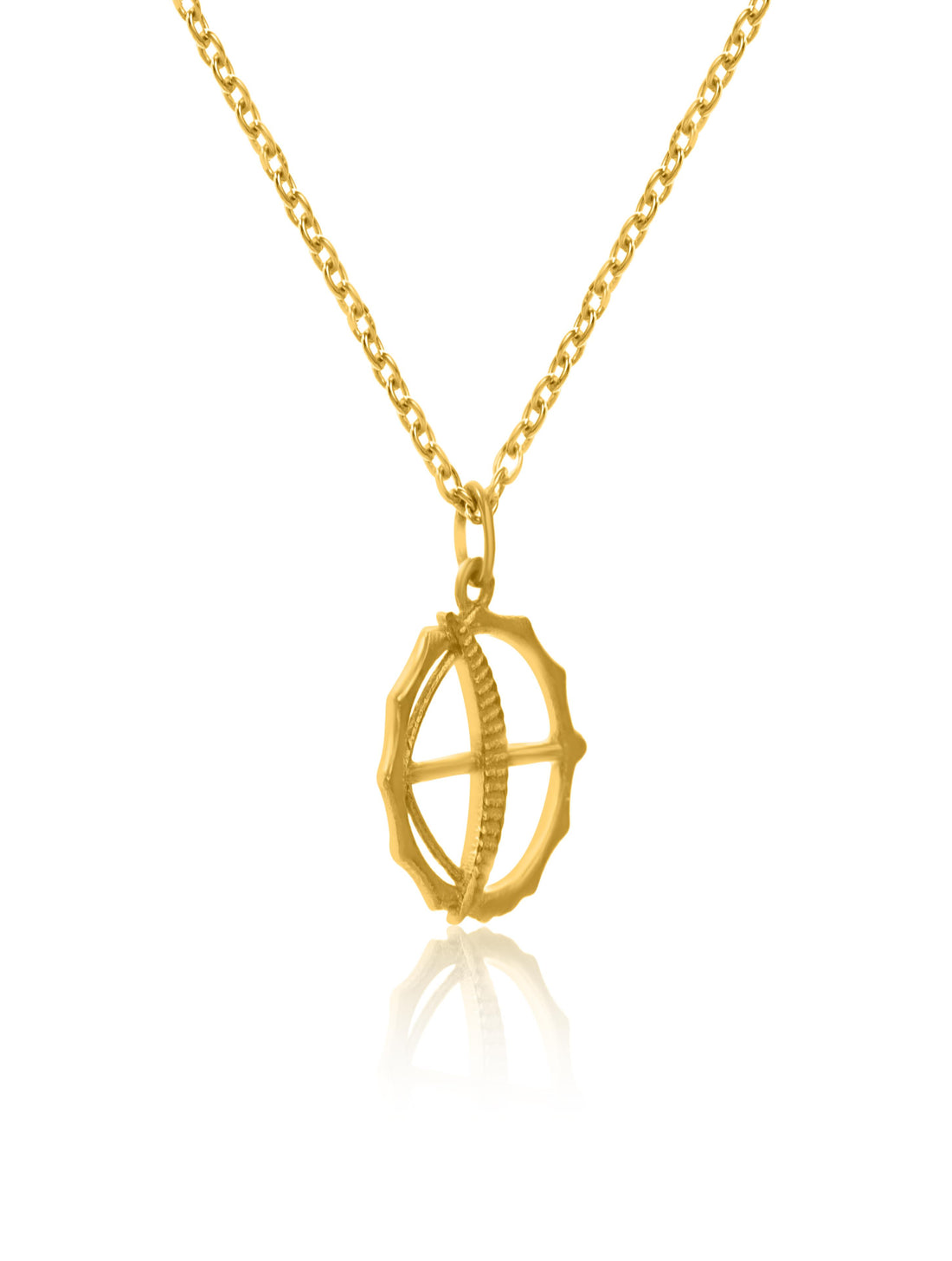 Gold Plated Silver Chain with Bow and Arrow Good Luck Charm 925 Sterling Silver Pendant For Women