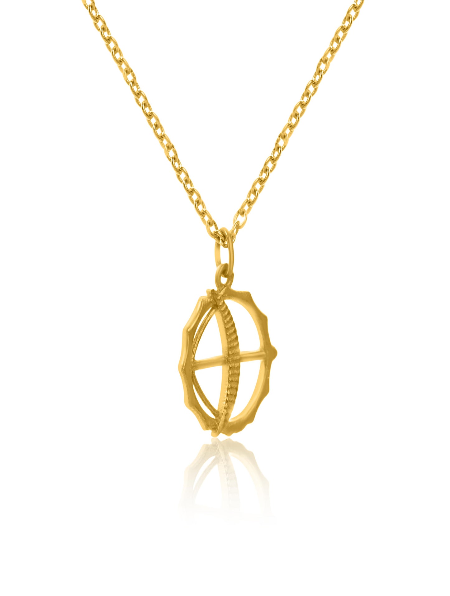 Gold Plated Silver Chain with Bow and Arrow Good Luck Charm 925 Sterling Silver Pendant For Women