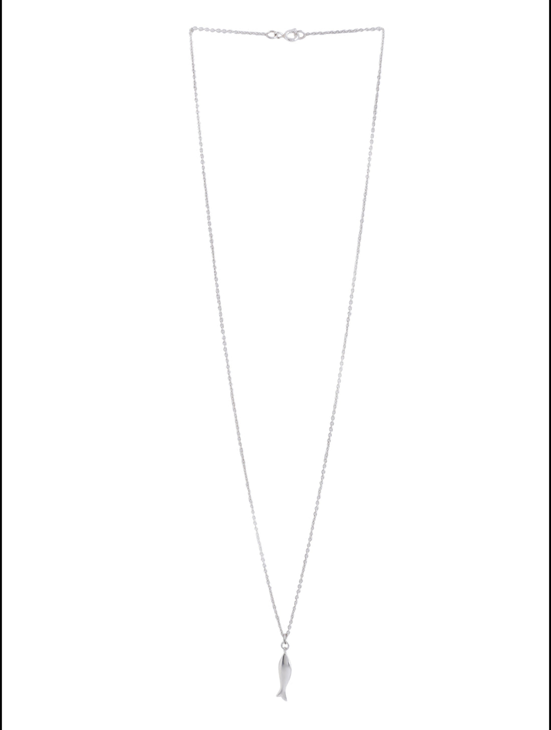 Fish Good Luck Charm 925 Sterling Silver Pendant For Women