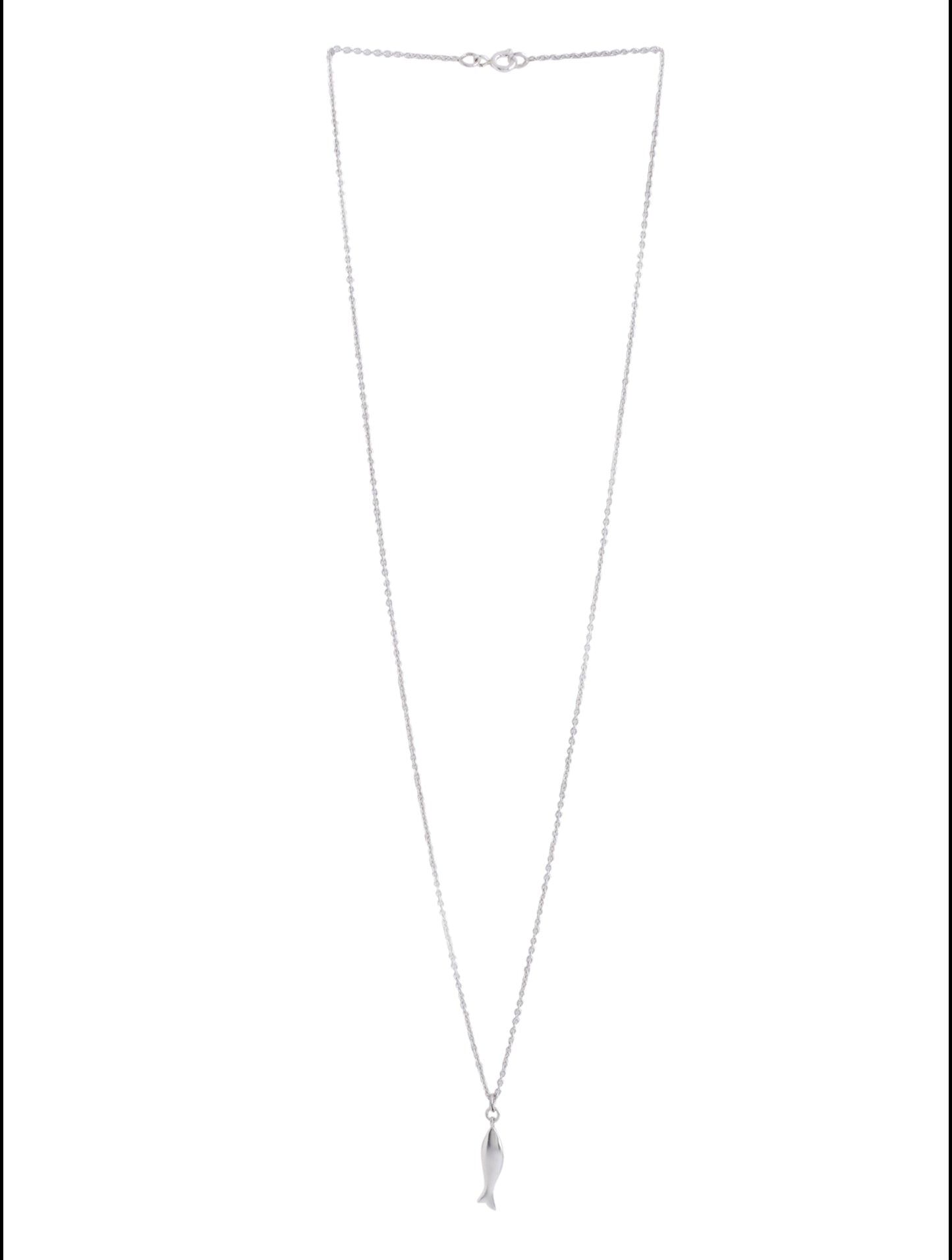 Fish Good Luck Charm 925 Sterling Silver Pendant For Women