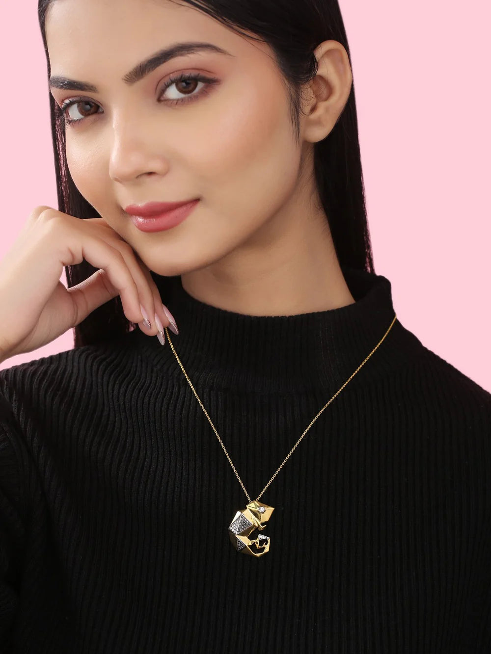 Camoflaging Chameleon Pendant