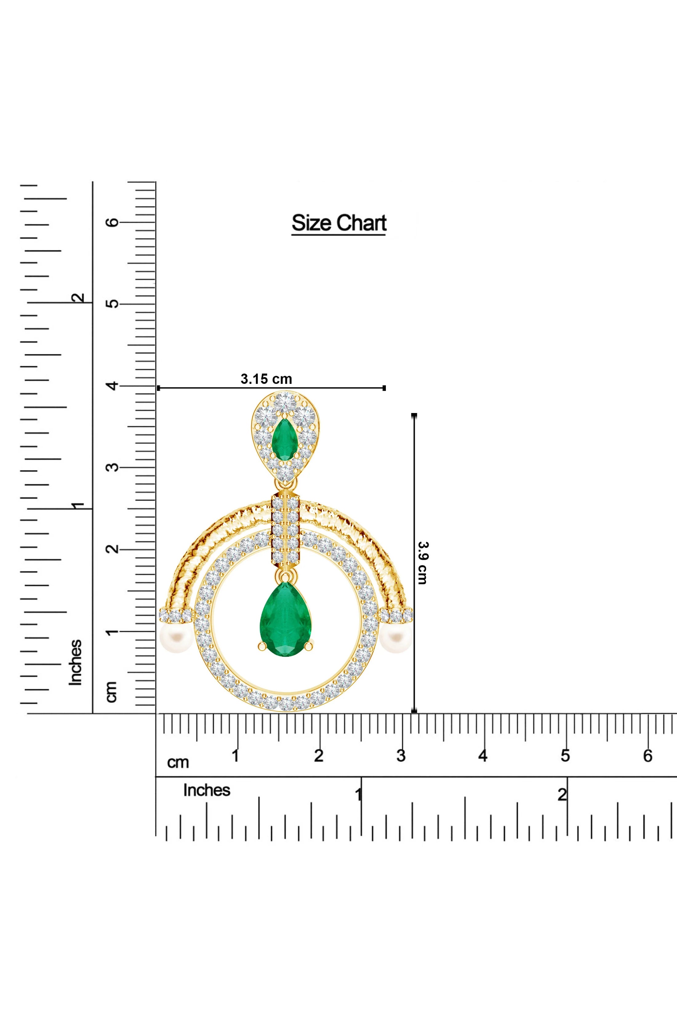 Moissanite Lunar Drops Mangalayam 925 Sterling Silver Earrings For Women