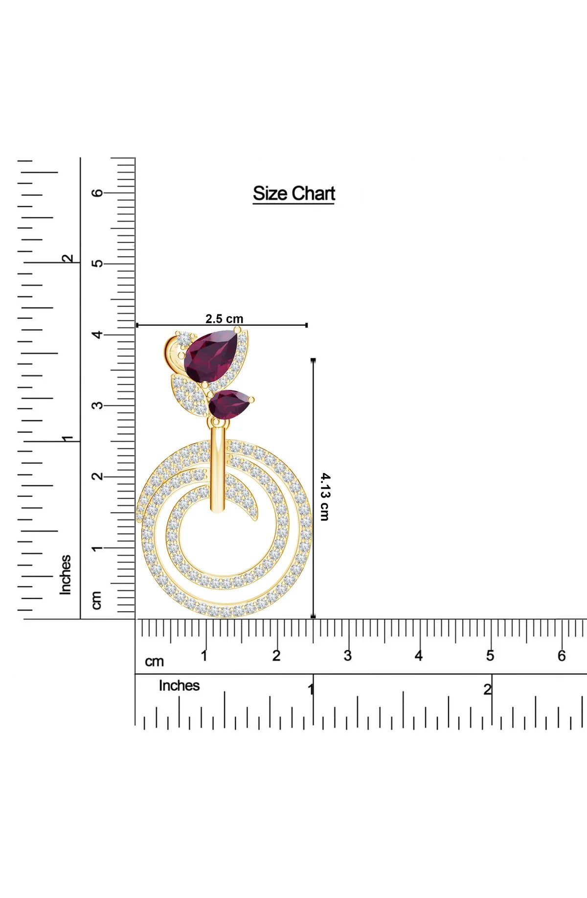 Moissanite Sacred Bonds Mangalayam Symbol of Commitment 925 Sterling Silver Earrings For Women