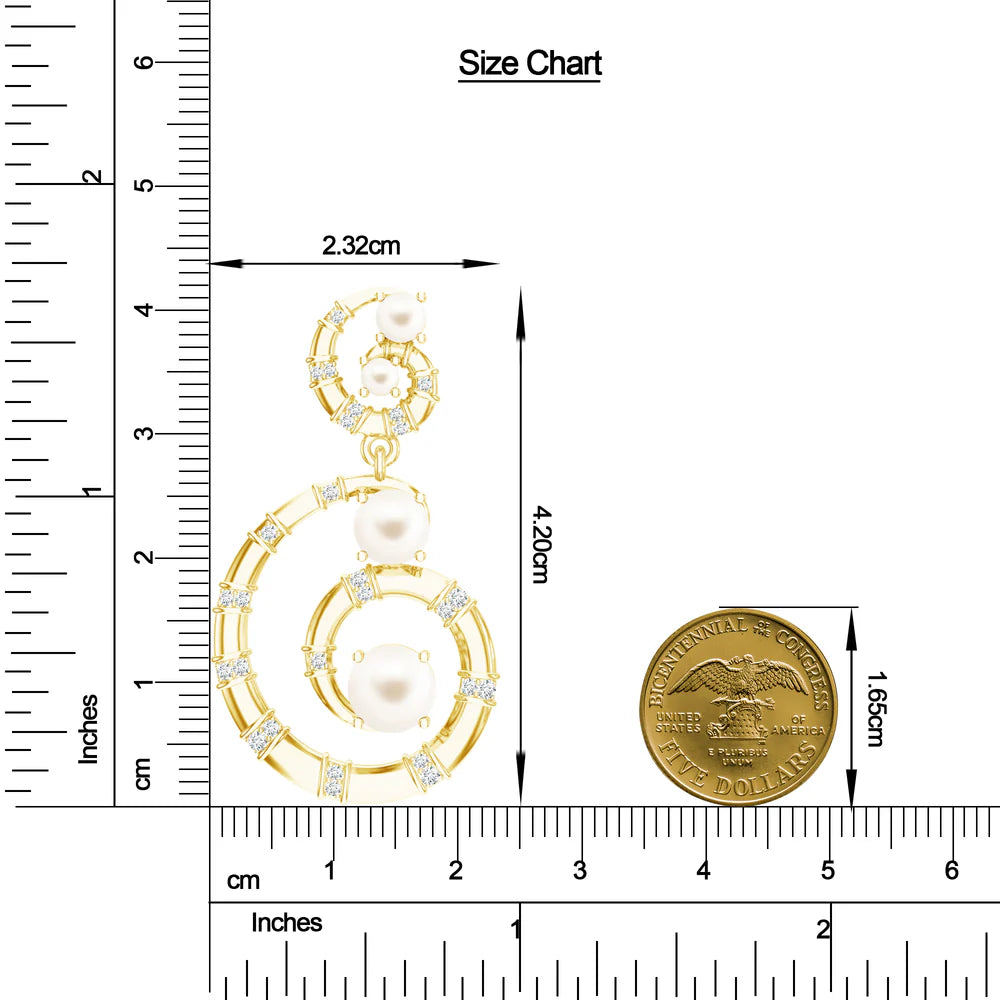 Moissanite Divine Mangalayam 925 Sterling Silver Earrings For Women